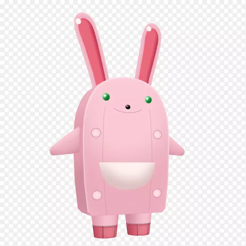 复活节兔子玩具粉红m-玩具