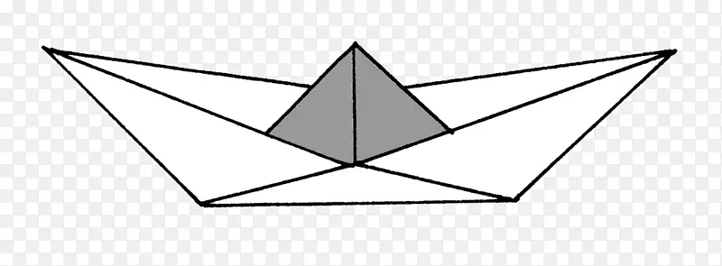 三角点对称折纸船