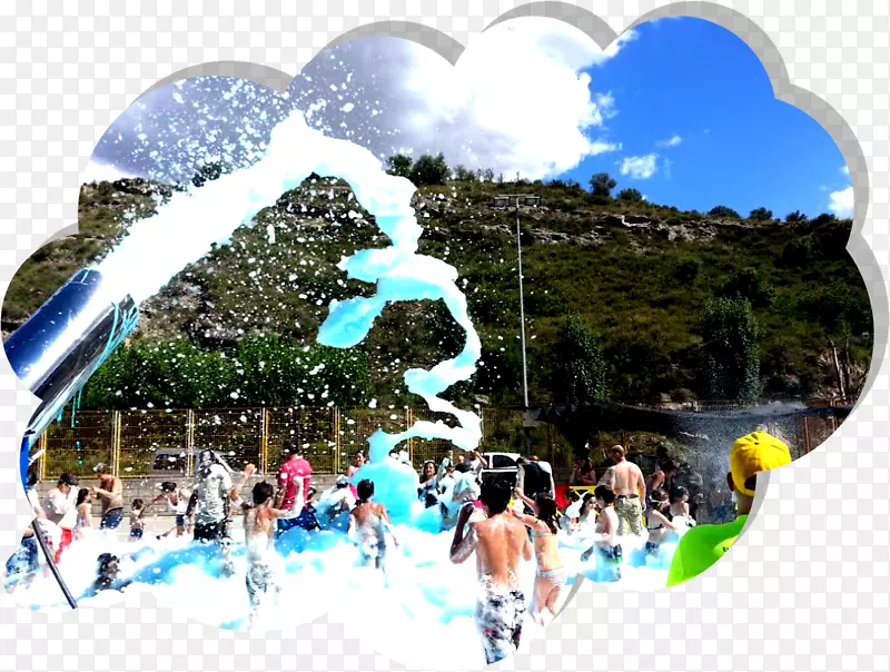 障碍跳跃式休闲泡沫水上公园度假-埃斯普马