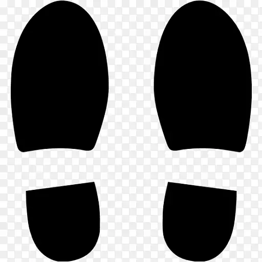 鞋大小的电脑图标足迹-引导