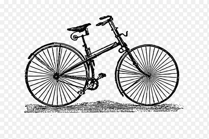 自行车踏板自行车车轮自行车车架自行车鞍组手画图案