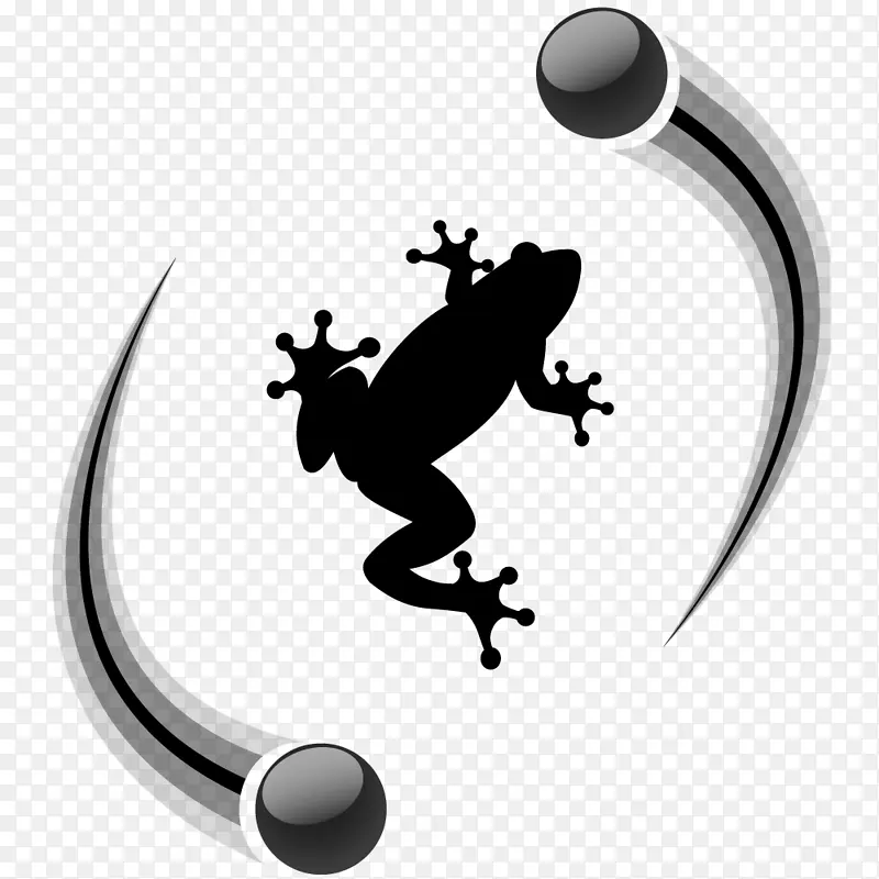 青蛙标志剪贴画-青蛙