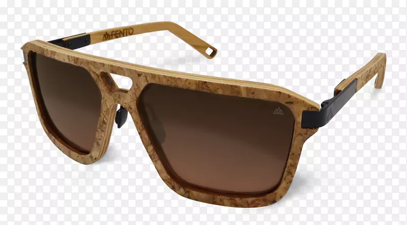 太阳镜，射线-禁止行路者戴眼镜.棕色传单