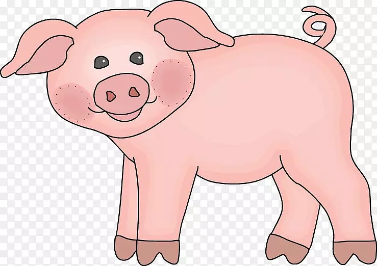 越南锅腹大白猪画夹艺术-猪卡通维纳莱斯