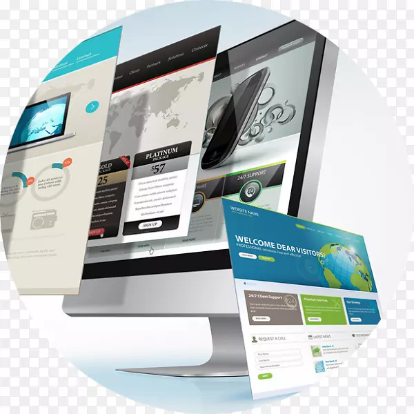 网页开发响应网页设计数码行销网页横幅.网页设计