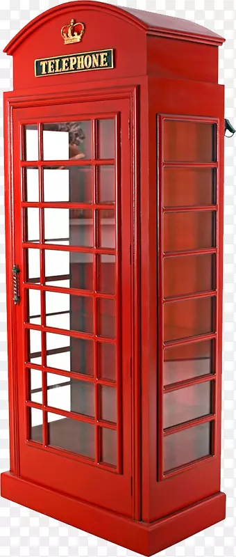 电话亭红色电话亭柜设计