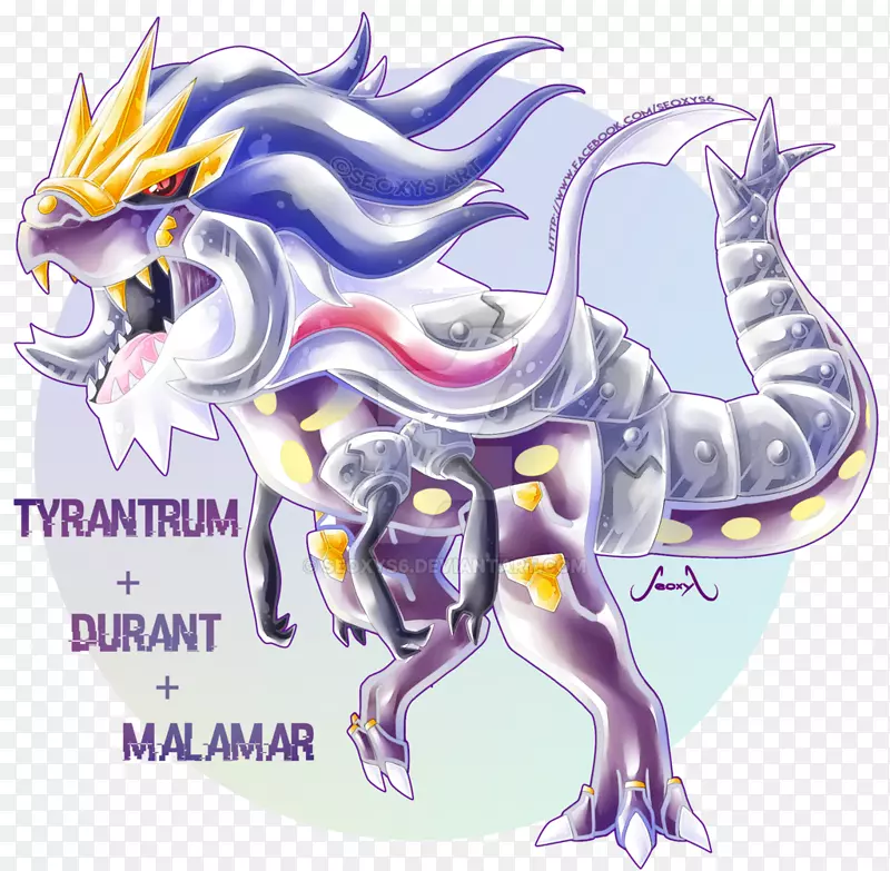 口袋妖怪(Pokémon rampardos lamras tyrantrum art-Pokemon)