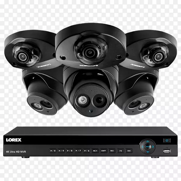 4k分辨率ip摄像机网络录像机无线安全摄像机lorex技术公司-穹顶装饰商店