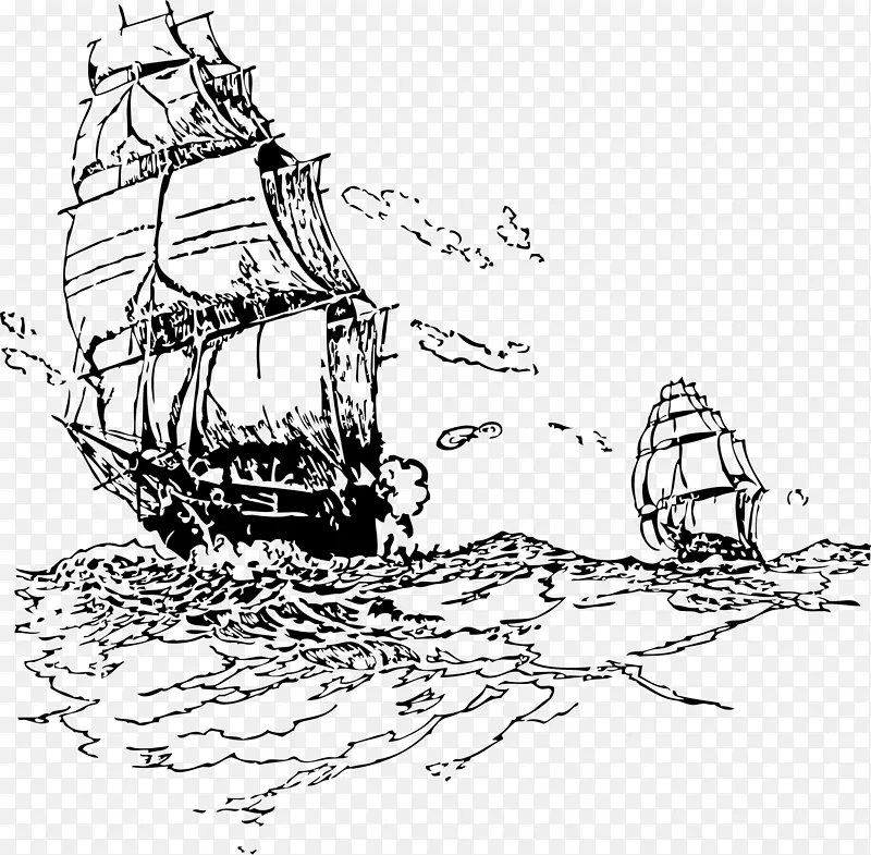 帆船海盗剪贴画船