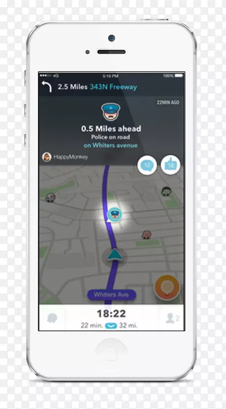 GPS导航系统Waze Android全球定位系统