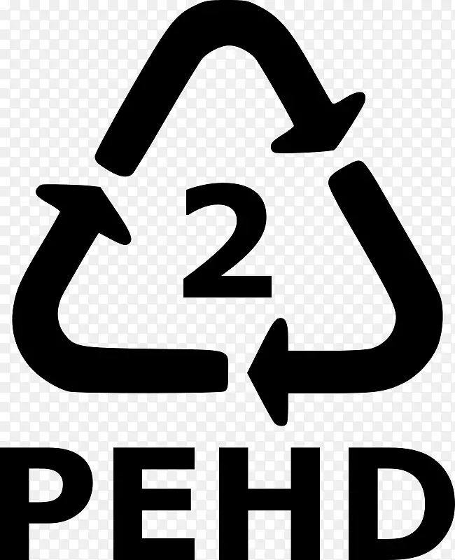 回收标志塑料回收低密度聚乙烯；