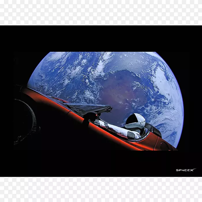 猎鹰重试飞行SpaceX火星运输基础设施Elon麝香的特斯拉跑车-猎鹰