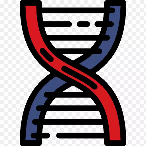 DNA计算机图标核酸分子结构：脱氧核糖核酸生物学的一种结构-科学