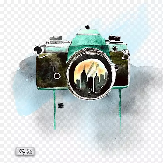 水彩画照相机摄影素描照相机PNG图片素材下载_图片编号4095949-PNG素材网