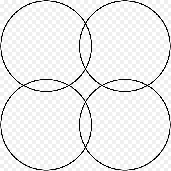 重叠圆网格几何学方格对称圆