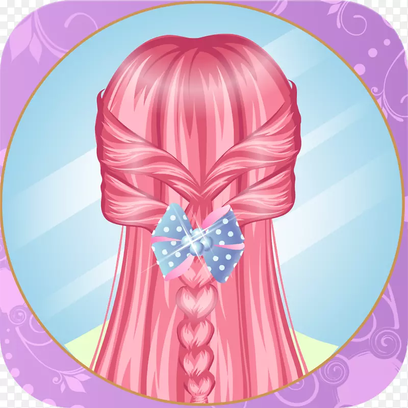 热辫子发型师高清美发游戏为女孩化妆游戏-android