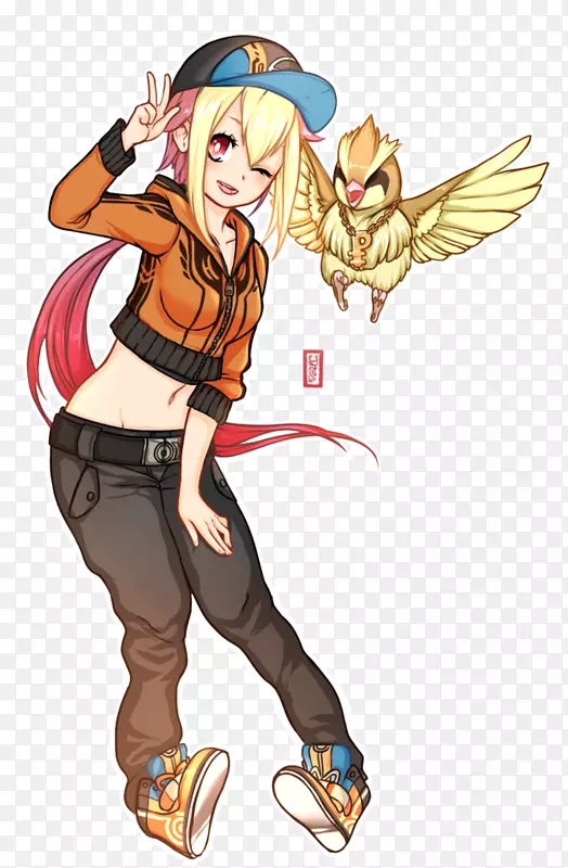 Pidgeotto ash Ketchum moe拟人化口袋妖怪-Pokemon