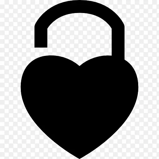 挂锁形状心象征爱情锁挂锁