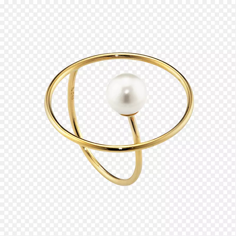 珍珠耳环珠宝金戒指