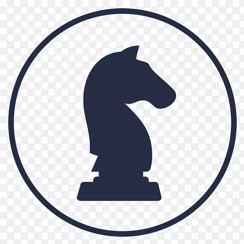 国际象棋主教骑士剪影剪贴画-国际象棋