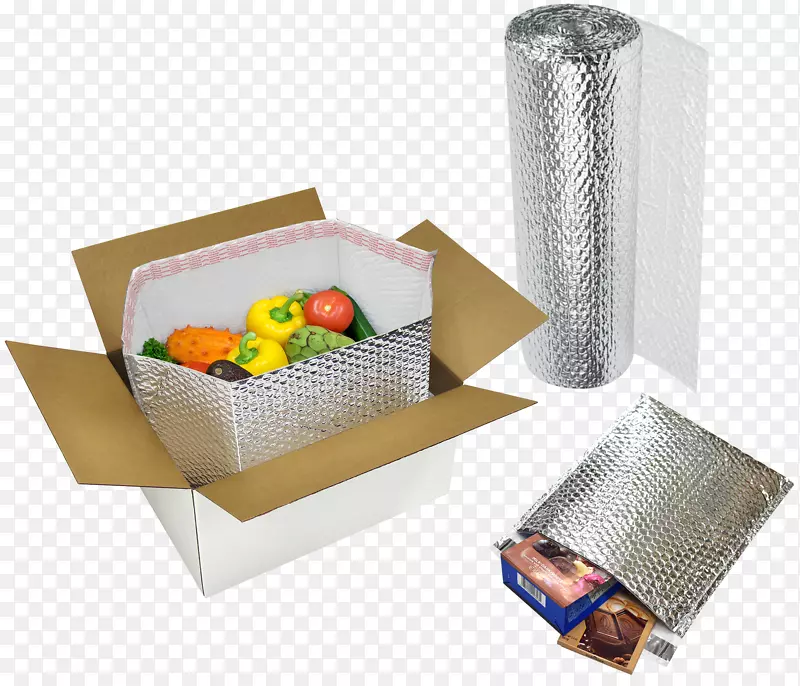 纸箱冷链包装和标签气泡包装盒