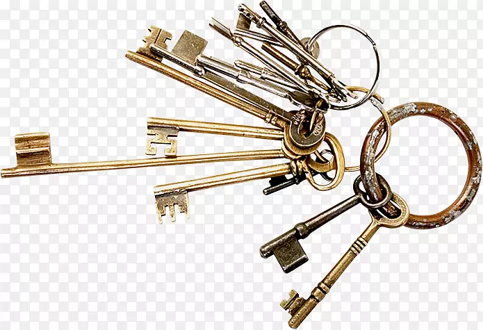 钥匙锁夹艺术.密钥png