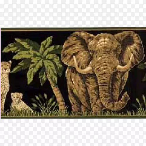 印度象非洲象动物丛林壁纸-丛林