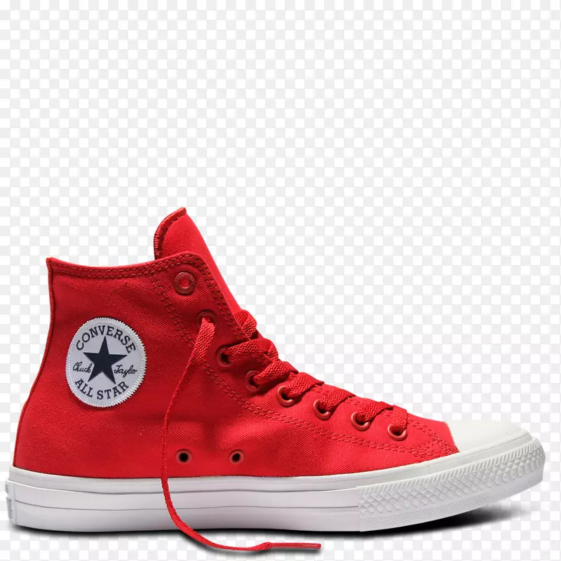 查克？泰勒全明星将高领运动鞋与鞋红相间。