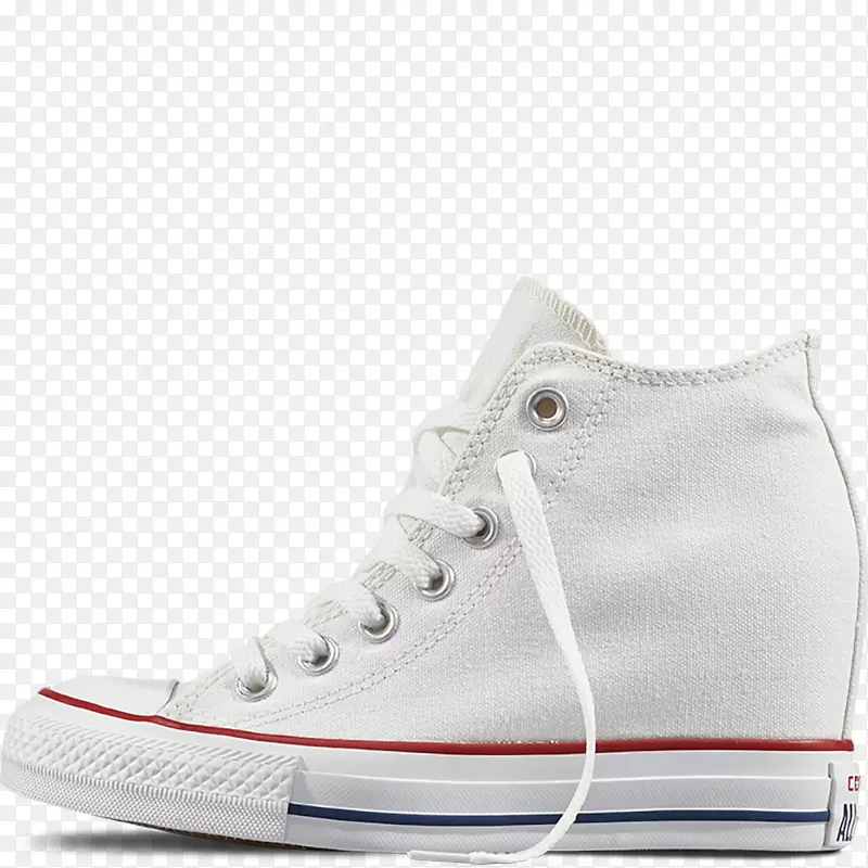 球鞋与泰勒全明星相间，白色鞋与白色相间。