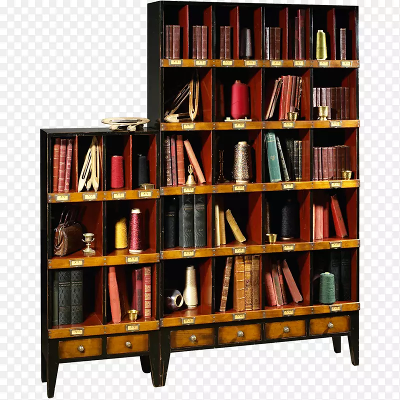 书架家具，书架，咖啡桌，衣架