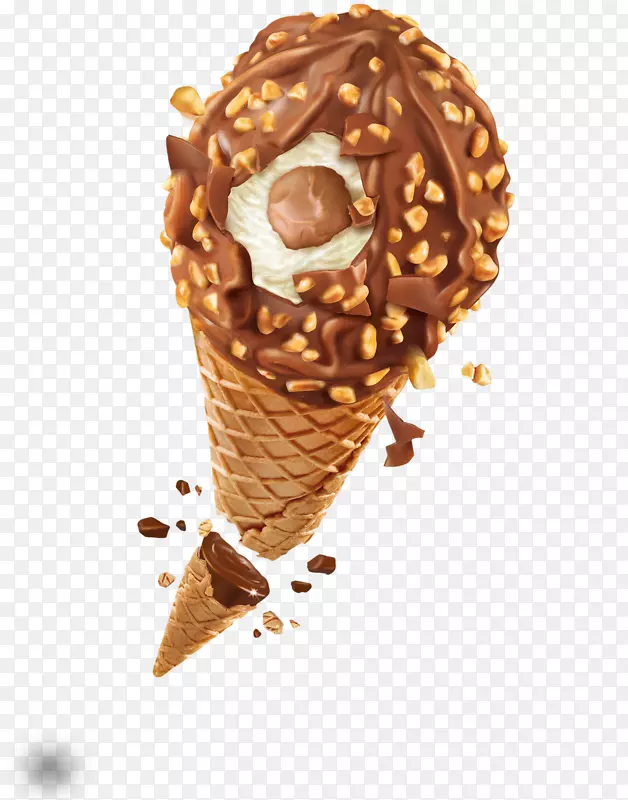 巧克力冰淇淋锥味冰淇淋