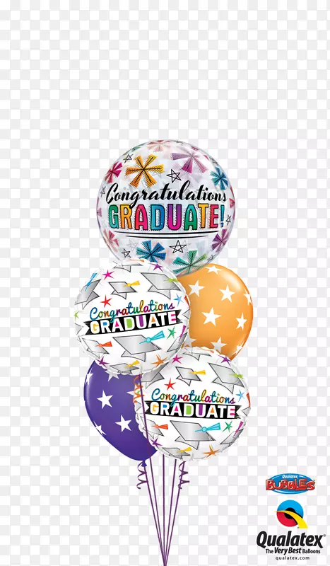 气球花束毕业典礼广场学术帽派对-熊球