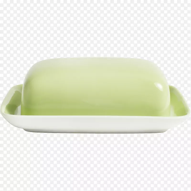 黄油盘子塑料绿色黄油