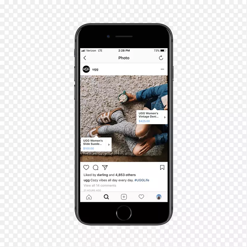 手机智能手机Instagram社交媒体营销-智能手机