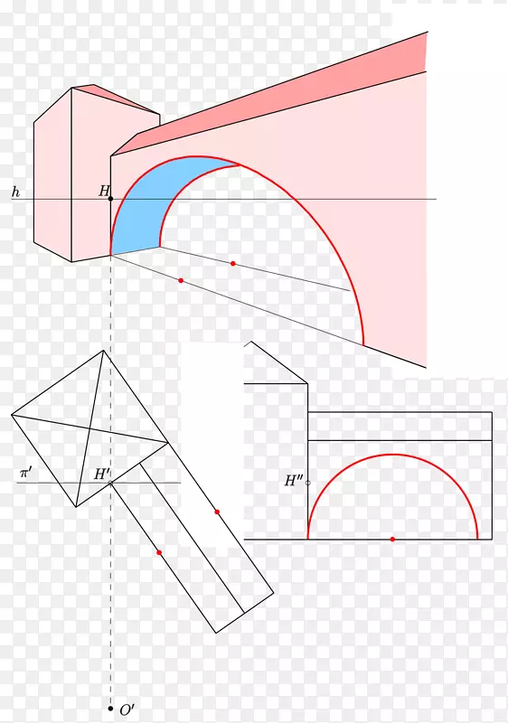 绘制画法几何椭圆角