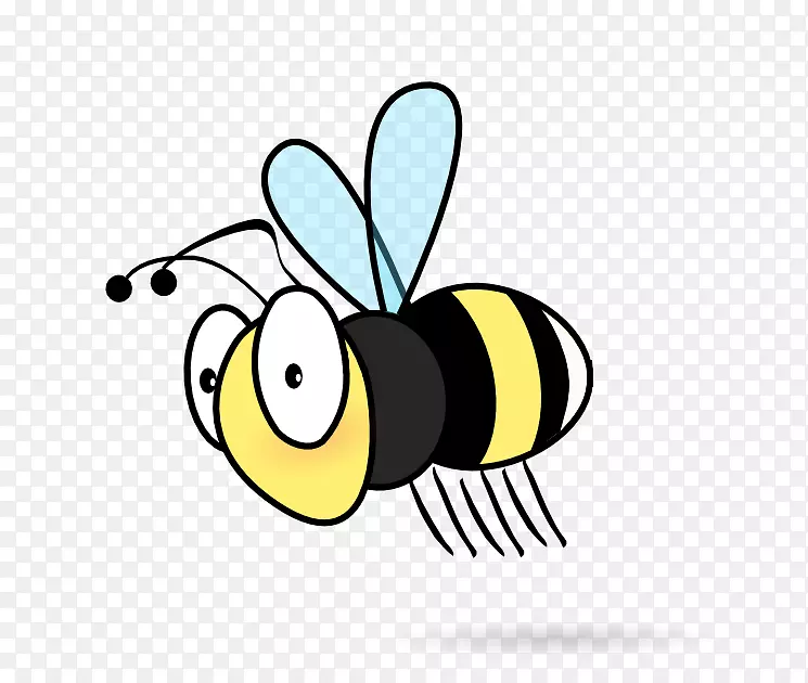 蜜蜂绘画剪贴画-蜜蜂
