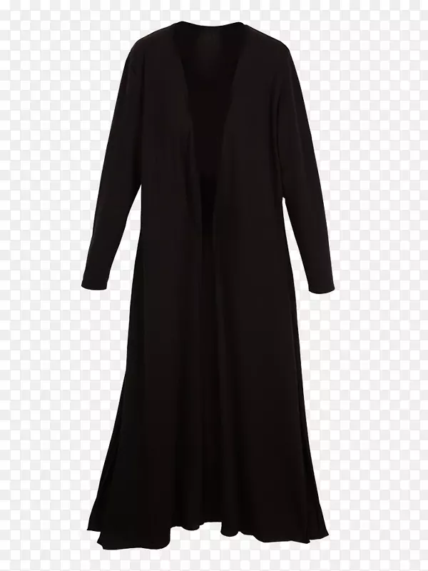 小黑连衣裙袖子外套连衣裙