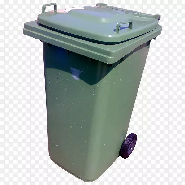 垃圾桶和废纸篮子塑料蓝灰绿色-库卡