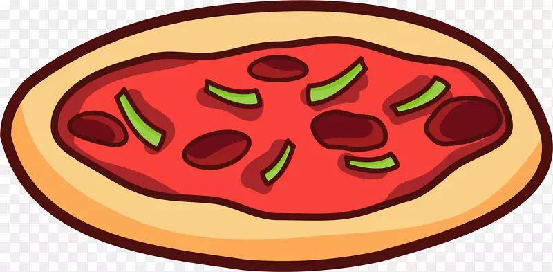 比萨饼意大利料理意大利辣香肠食品剪贴画-比萨饼