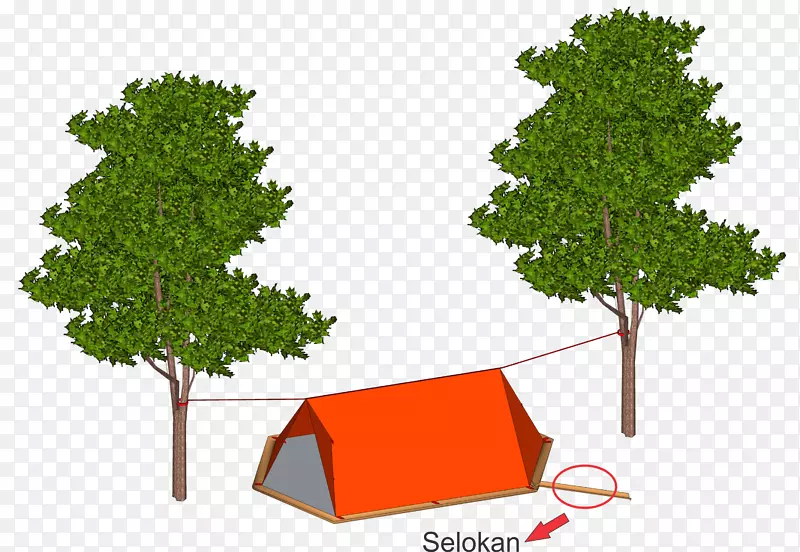 帐篷掩蔽树防水布-树