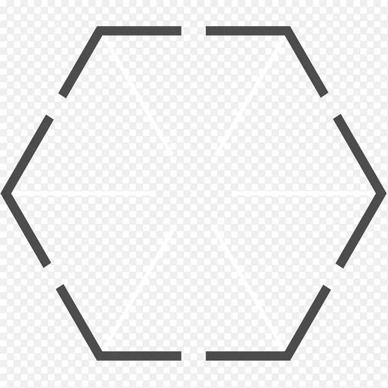 六边形彭罗斯三角几何形状