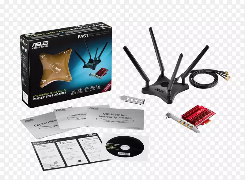 PCI快速IEEE 802.11ac适配器wi-fi-Amazon盒