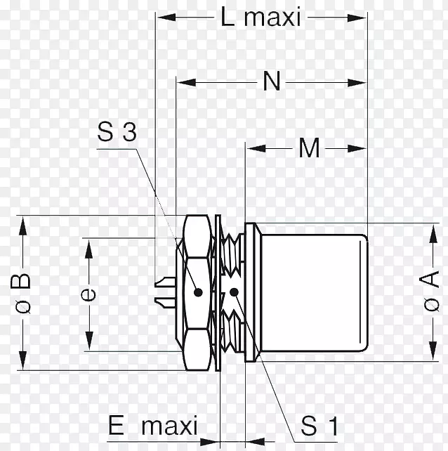 推拉连接器LIMO电连接器面板螺母/m/02csf-推拉