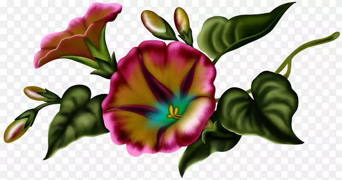 花卉设计-插花艺术-互联网元素