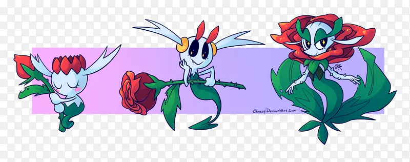 FabbébéPokémon x和y Floette花卉花期-Pokémon艺术学院