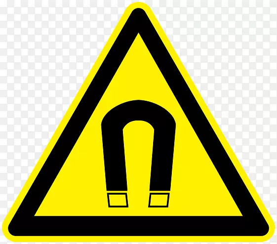 危险符号磁场警告标志船磁铁场
