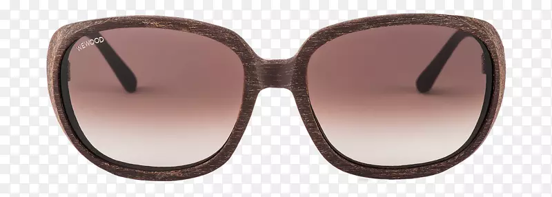 太阳镜，护目镜，眼镜，棕色木材