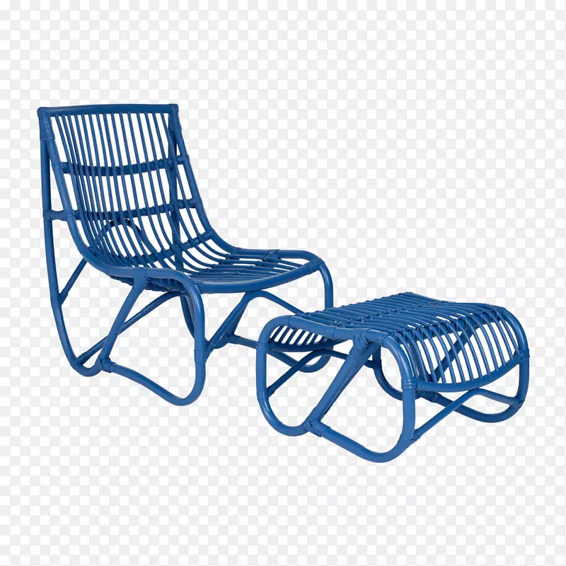 Eames躺椅柳条脚垫花园家具椅子