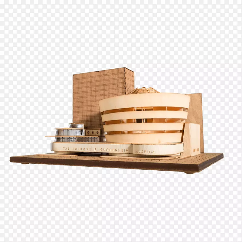 所罗门河古根海姆博物馆马林县市民中心建筑模型-建筑设计