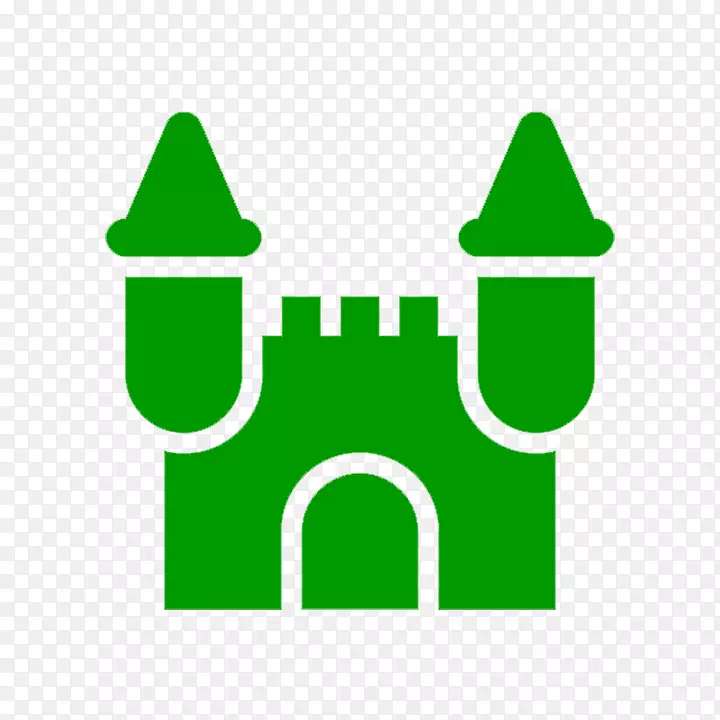 徽标城堡电脑图标充气保镖-城堡